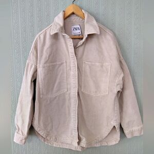 Zara Cream Oversized Jacket